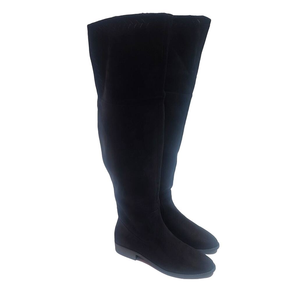 Born in California over the knee faux suede boots women's 7.5 NWOT